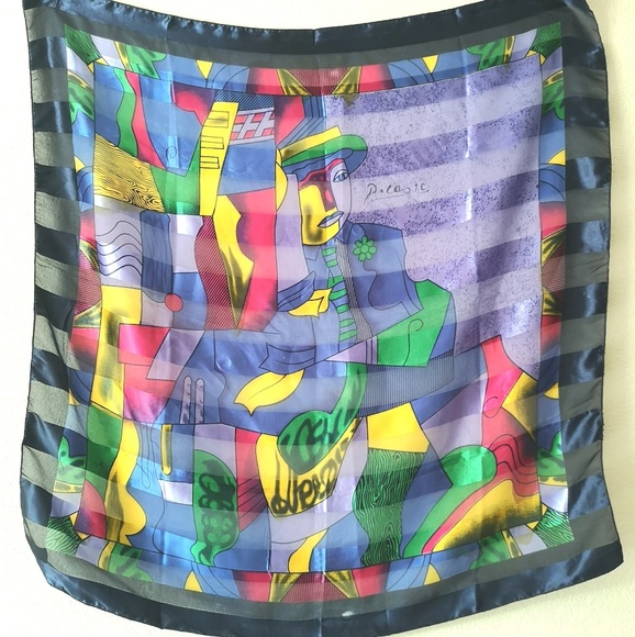 Fancy scarf with Picasso motive - Picture 3 of 3